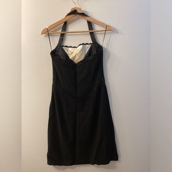 Escada Couture Black Halter Lace  Cocktail Formal Dress Size 2 US - Picture 7 of 16